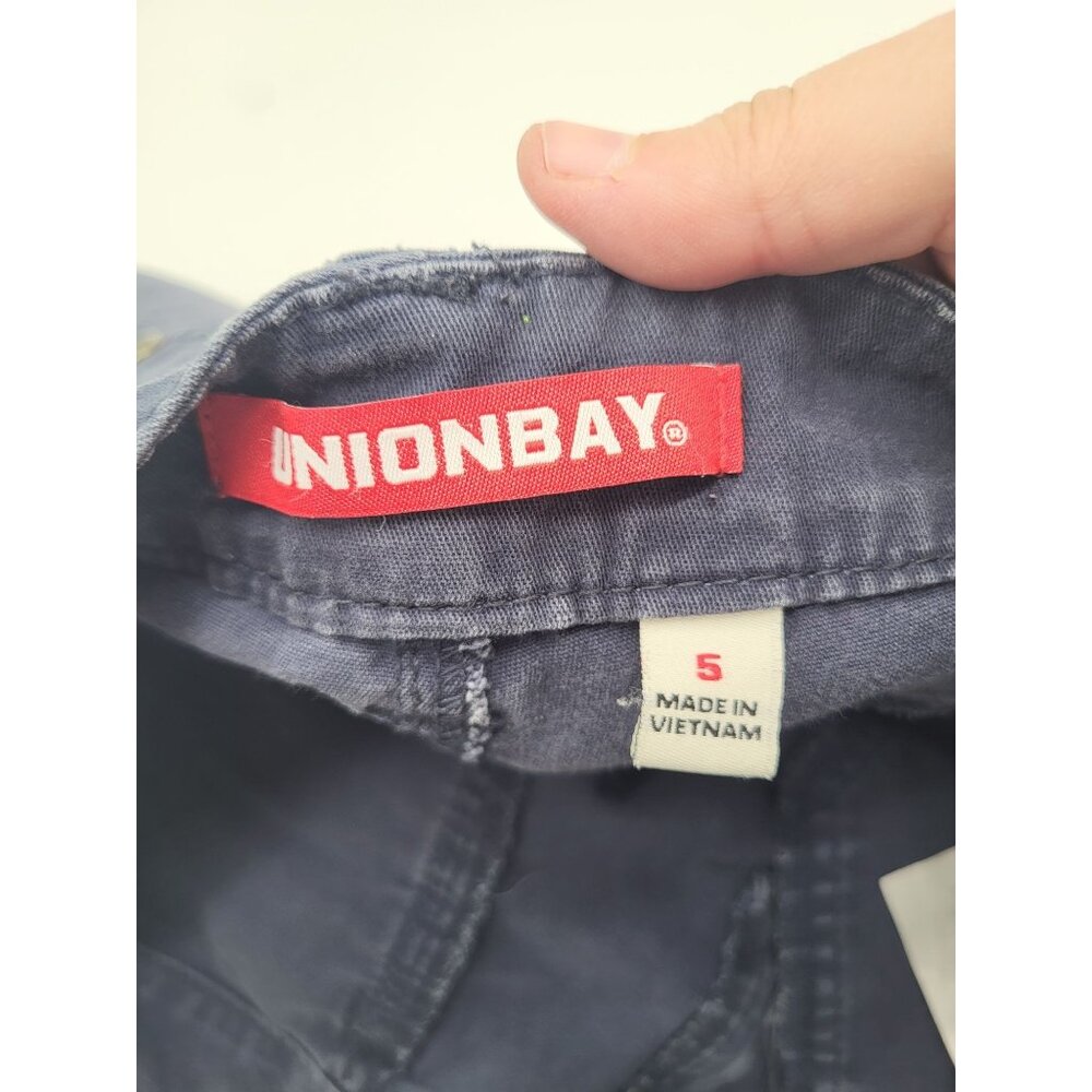 UNIONBAY Juniors SZ 5 Vintage Indigo Blue Mini Shorts y2k Preppy summer - Picture 3 of 9
